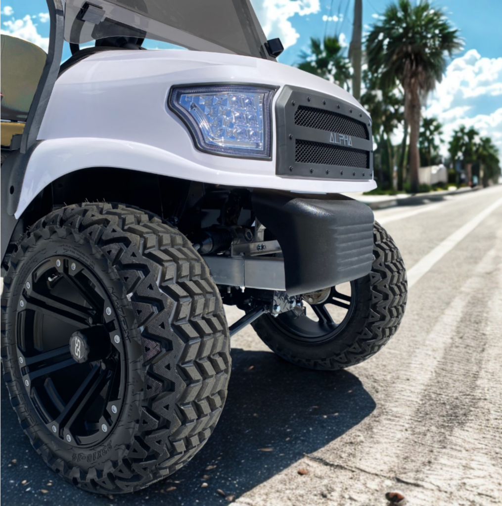 White Golf Cart - Alfabranco